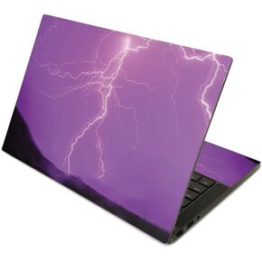 MightySkins Skin Compatible with Razer Blade Stealth 13.3" (2019) - Purple Lightning | Protective, Durable, and Unique Vinyl Decal wrap Cover | Easy to Apply | Made in The USA
