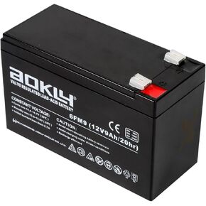 AOKLY 12V 7Ah Replacement Battery Rechargeable Sealed Lead Acid SLA AGM Power Source Maintenance Free
