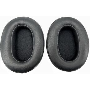 WH-XB900N Replacement Ear Pads Cushions Covers Headphone Accessories Parts Compatible with Sony WH-XB900N Headphones-Protein Leather Black