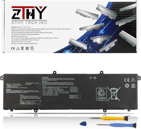 ZTHY C31N2201 استبدال بطارية الكمبيوتر المحمول ASUS Vivobook 15 X1504VA X1504ZA F1504ZA Go 15 E1504FA E1504GA 14 OLED X1405VA 16 M1605YA X1605EA 14X X1403VA 15X M3504YA 16X M3604YA K3604VA TN36 04YA in Saudi Arabia