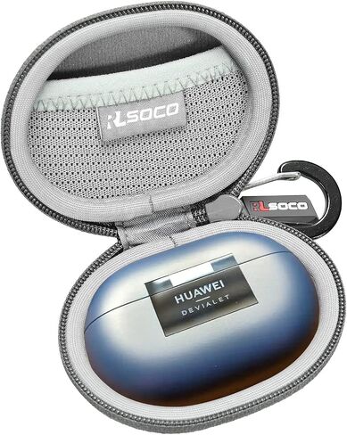 RLSOCO Hard Case for Huawei FreeBuds Pro 3/Pro 2+/Pro 2/Pro Wireless Active Noise Cancellation Earbuds (Grey) in Kuwait