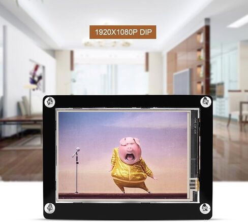 3.5 inch LCD Screen for Raspberry , IPS 60fps 3.5 inch LCD Display for Raspberry with Black Acrylic Case, 320x480~1920x1080 Adjustable Resolution in Saudi Arabia