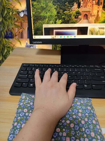 Elbow Desk Pad for Computer Keyboard Wrist Rest Mouse Wrist Rest Pad 100% Cotton Filled Bag Friendly Skin Care Comfortable Elbow Rest Cushion Desk Elbow Pad 2 Pack in Saudi Arabia
