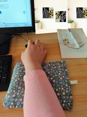 Elbow Desk Pad for Computer Keyboard Wrist Rest Mouse Wrist Rest Pad 100% Cotton Filled Bag Friendly Skin Care Comfortable Elbow Rest Cushion Desk Elbow Pad 2 Pack in Saudi Arabia