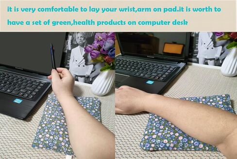 Elbow Desk Pad for Computer Keyboard Wrist Rest Mouse Wrist Rest Pad 100% Cotton Filled Bag Friendly Skin Care Comfortable Elbow Rest Cushion Desk Elbow Pad 2 Pack in Saudi Arabia