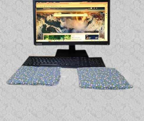 Elbow Desk Pad for Computer Keyboard Wrist Rest Mouse Wrist Rest Pad 100% Cotton Filled Bag Friendly Skin Care Comfortable Elbow Rest Cushion Desk Elbow Pad 2 Pack in Saudi Arabia
