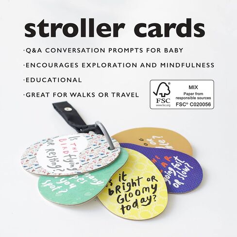 Wee Gallery Stroller Cards - I See On a Walk - Identification Travel Activity for Babies and Toddlers, with Snap on Strap for Walks, Car Seat, Bag, Stroller in Saudi Arabia