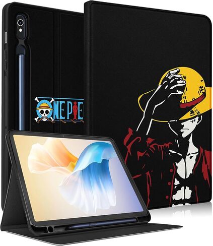 Trendy Fun for Samsung Galaxy Tab S9 Case 11 inch/ S9 Fe 5G 10.9 inch 2023 Cute Cartoon Anime Kawaii Smart Covers for Boys Girls Kids Teens Cool Design Stand Folio for Galaxy Tab S9/S9fe, HatBoy in Saudi Arabia