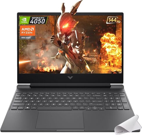 كمبيوتر محمول HP Victus للألعاب، شاشة 15.6 بوصة FHD IPS 144 هرتز، AMD Ryzen 5-8645HS، NVIDIA GeForce RTX 4050، Wi-Fi 6، لوحة مفاتيح بإضاءة خلفية، Win11 Home، مع لوحة ماوس (ذاكرة الوصول العشوائي 32 جيجابايت | 2 تيرابايت PCIe SSD) in Saudi Arabia