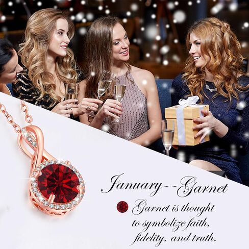 LAVUMO Sterling Silver Necklaces for Girls Rose Gold Silver Cubic Zirconia Pendant Necklace Jewelry for Her Gifts for Girls Wife Mom on Birthday Anniversary Christmas Valentines Day in Saudi Arabia
