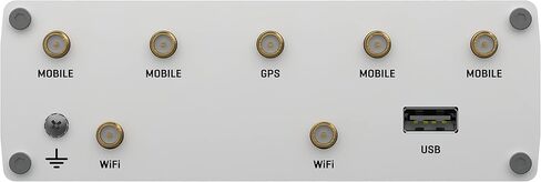 Teltonika RUTX50000300 موديل RUTX50 Industrial 5G Router، سرعات تصل إلى 3.3 جيجابت في الثانية، ثنائي الشريحة، 5X منافذ إيثرنت، ما يصل إلى 150 اتصال، غلاف من الألومنيوم، وحدة PSU الأمريكية لأمريكا الجنوبية؛ ليس للاستخدام في الولايات المتحدة الأمريكية in Kuwait