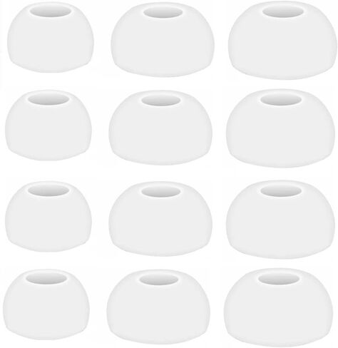 نصائح بديلة لسماعات الأذن من السيليكون لسماعات Red mi Buds 5 Pro/Redmi Buds 4 Pro/Redmi Buds 5/Redmi Buds 4، تناسب الحافظة، سماعات أذن Buds 6 أزواج مقاس S/M/L 3، أبيض (Mi) in Kuwait