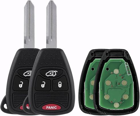 استبدال عن بعد للدخول بدون مفتاح يناسب شاحن كرايسلر 300C 05-07 06-07 جراند شيروكي 05-07 ليبرتي 08-13 أفينجر 08-14 KOBDT04A، OHT692427AA (عبوتان) in Kuwait