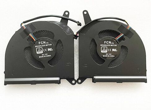 CPU+GPU Cooling Fan Replacement for Gigabyte Aorus 15P 15G 17G KB SB WB XB YB YC KC XC RX5G RX7G AERO 15 OLED SA 17 HDR XA RP75XA RP77XA RP77XD AERO 17 RP77 RP75W PLB07010S12HH DC12V (0.7CM) in Saudi Arabia