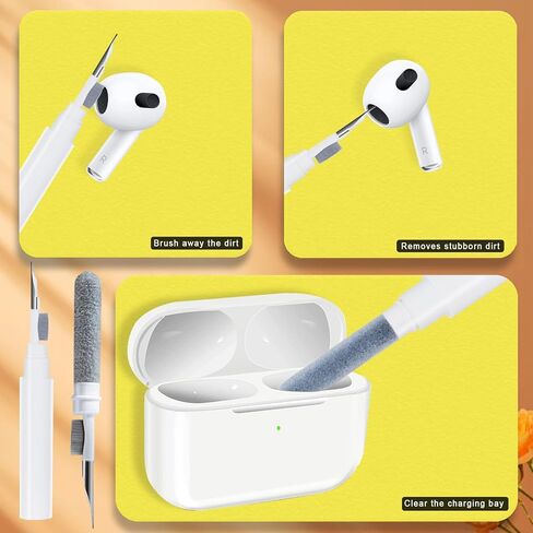 [2Pack] Cute for AirPods 3 Case Cover, 3D Cartoon Animal for AirPods 3st Generation Case SponBo Star with Cleaning Pen Accessories Set, Funny Silicone Cover for AirPods 3st Gen Case for Girls Boys in Saudi Arabia