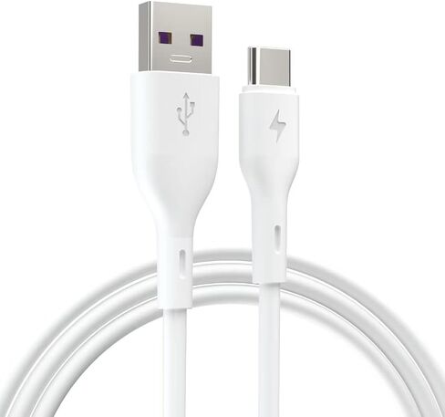 USB C Cable, 3ft Type C Charger Premium TPE USB Cable, USB A to Type C Charging Cable Fast Charge,White in Saudi Arabia
