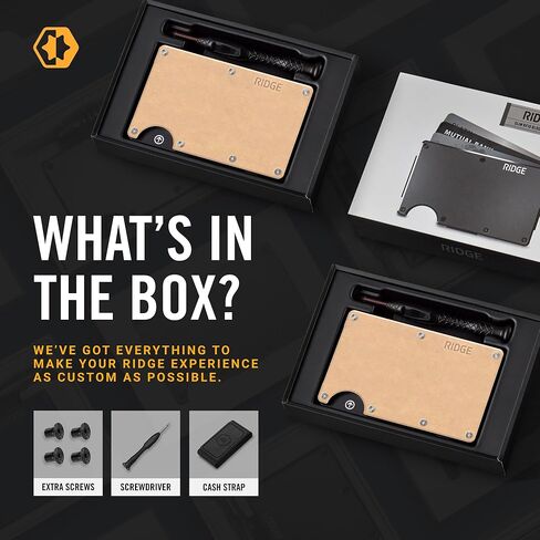 محفظة ريدج للرجال، محفظة نحيفة للرجال - رقيقة مثل السكة، جماليات بسيطة، تحمل ما يصل إلى 12 بطاقة، آمنة RFID، كتل قارئ الرقائق، محفظة جلدية مع حزام للنقود in Kuwait