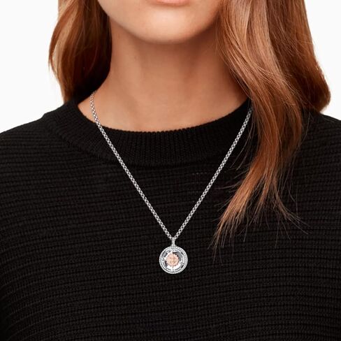 KINGWHYTE Viking Ashes Necklace 925 Sterling Silver Vegvisir Viking Amulet Jewellery Cremation Keepsake Memory Gifts for Men Women in Kuwait