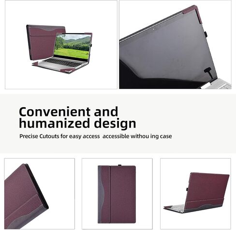 غطاء كمبيوتر محمول لجهاز Hp ProBook 450 G10 G9 G8 2023-2021 / ProBook 455 G10 G9 G8/ 650-G8 / Yoga c740 15.6 بوصة Inspiron 3515 3511 HP Envy X360 15-ed 15-ee 15-ep (15.6 بوصة، رمادي-أسود) ) in Kuwait