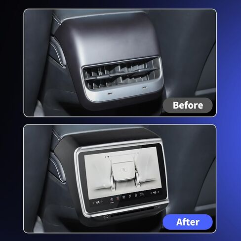 شاشة عرض خلفية 7.2 بوصة لسيارة Tesla Model 3 2017-2023 وModel Y 2019-2024، Android 13 4G+32G، شاشة ترفيه خلفية، تدعم التحكم في تكييف الهواء وتدفئة المقعد Qualcomm Chip 450 in Kuwait