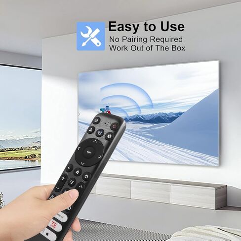 𝐑𝐂𝟖𝟏𝟑 Voice Remote Control for TCL TV Replacement Remote, Compatible with TCL-Google Q6/Q7/QM8/S3/S4 Series - RC813 in Saudi Arabia