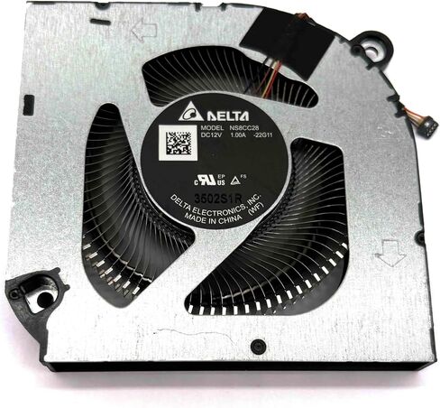 استبدال مروحة تبريد وحدة المعالجة المركزية + وحدة معالجة الرسومات الجديدة من BestParts لجهاز ACER Predator Helios 16 (PH16-71)، P/N: 23.QJQN7.001، 23.QJQN7.001 (شفرات مروحة AeroBlade المعدنية) مروحة 12 فولت in Saudi Arabia