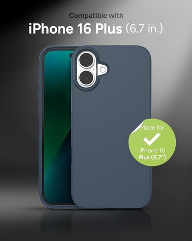 حافظة ZAGG Manhattan Snap لهاتف iPhone 16 Pro Max - متوافقة مع MagSafe، حماية من السقوط بطول 13 قدم، معززة بالجرافين، سيليكون ناعم الملمس، تصميم نحيف وخفيف الوزن، محتوى معاد تدويره بنسبة 96%، أسود in Saudi Arabia