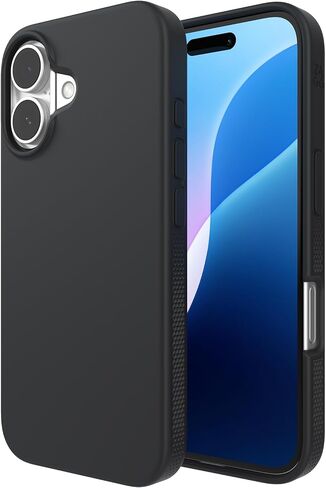 حافظة ZAGG Manhattan Snap لهاتف iPhone 16 Pro Max - متوافقة مع MagSafe، حماية من السقوط بطول 13 قدم، معززة بالجرافين، سيليكون ناعم الملمس، تصميم نحيف وخفيف الوزن، محتوى معاد تدويره بنسبة 96%، أسود in Saudi Arabia
