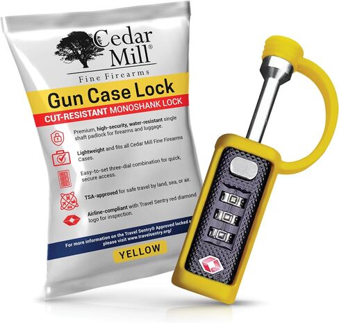 TSA Approved Travel Gun Lock, Cut-Resistant Child-Safe Padlock, White in Saudi Arabia