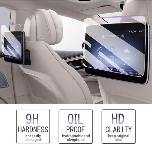 LUWU for 2024 Benz S-Class Screen Protector 2021-2024 Benz S Class W223 Accessories Infotainment Display Screen Protector Tempered Glass Anti-Scratch S-Class S 580 Touchscreen Protective Film 12.3Inch in Kuwait