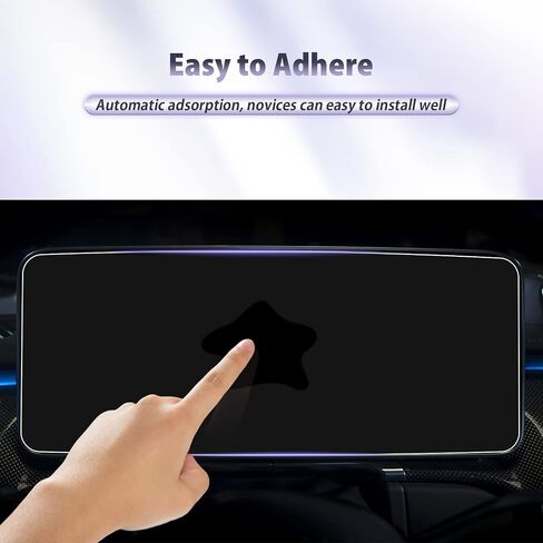 LUWU for 2024 Benz S-Class Screen Protector 2021-2024 Benz S Class W223 Accessories Infotainment Display Screen Protector Tempered Glass Anti-Scratch S-Class S 580 Touchscreen Protective Film 12.3Inch in Kuwait