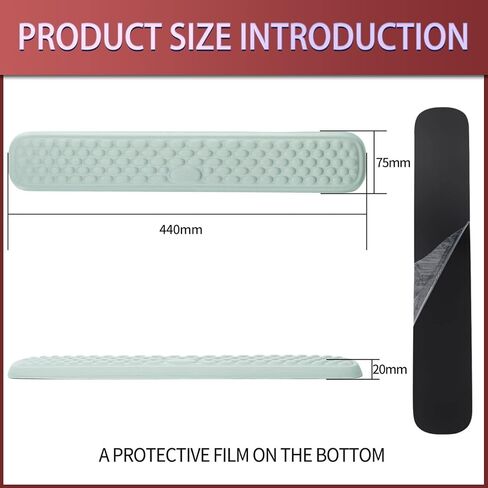 YIMAGUJRX مسند معصم لوحة المفاتيح للمكتب، مسند ذراع مريح وسادة مسند المعصم وسادة مسند الكوع، تخفيف آلام الكوع، وسادة الكوع لألعاب المكتب والمنزل (أسود) in Kuwait