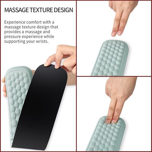 YIMAGUJRX مسند معصم لوحة المفاتيح للمكتب، مسند ذراع مريح وسادة مسند المعصم وسادة مسند الكوع، تخفيف آلام الكوع، وسادة الكوع لألعاب المكتب والمنزل (أسود) in Kuwait