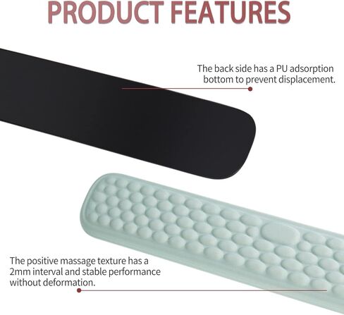 YIMAGUJRX مسند معصم لوحة المفاتيح للمكتب، مسند ذراع مريح وسادة مسند المعصم وسادة مسند الكوع، تخفيف آلام الكوع، وسادة الكوع لألعاب المكتب والمنزل (أسود) in Kuwait