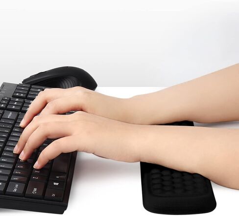 YIMAGUJRX Keyboard Wrist Rest for Desk, Ergonomic Armrest Pad Wrist Rest Pad Elbow Rest Pad,Relieving Elbow Pain,Elbow Pad for Office Home Gaming (Black) in Saudi Arabia