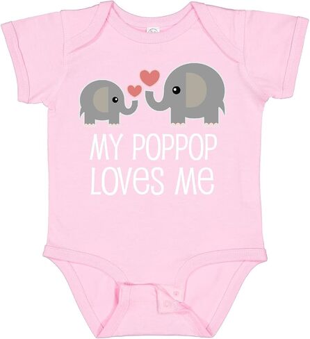 inktastic My PopPop Loves Me Grandkids Baby Bodysuit in Saudi Arabia
