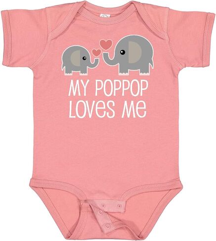 inktastic My PopPop Loves Me Grandkids Baby Bodysuit in Saudi Arabia