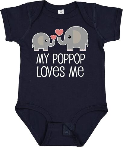 inktastic My PopPop Loves Me Grandkids Baby Bodysuit in Saudi Arabia
