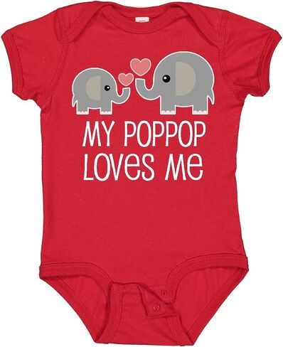 inktastic My PopPop Loves Me Grandkids Baby Bodysuit in Saudi Arabia