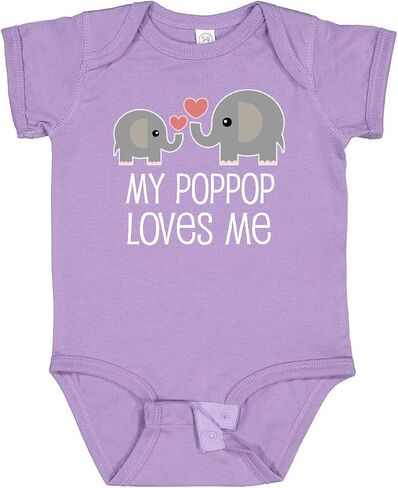 inktastic My PopPop Loves Me Grandkids Baby Bodysuit in Saudi Arabia