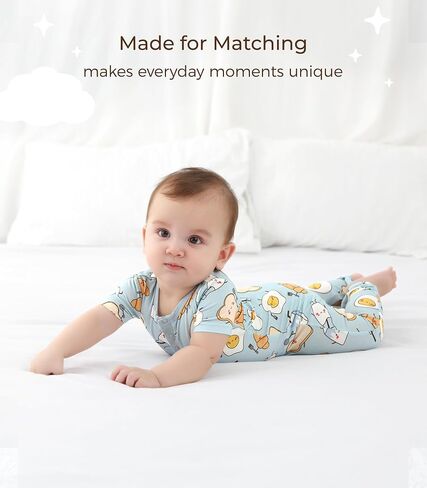 Baby Boy Rompers Short Sleeve Jumpsuit with Pants One Piece Soft Overalls for Infant Boys, Viscose Made from Bamboo in Saudi Arabia