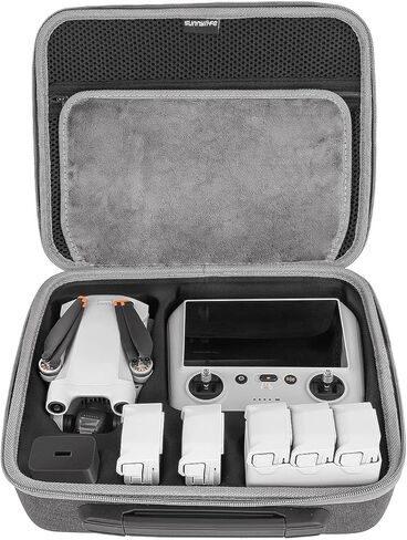 حقيبة حمل SUNNYLIFE Mini 3 Pro، حافظة محمولة لـ DJI mini 3 pro، متوافقة مع وحدة التحكم DJI RC أو RC-N1، حقيبة تخزين ذات سعة كبيرة مقاومة للماء لملحقات DJI Mini 3 Pro. in Kuwait