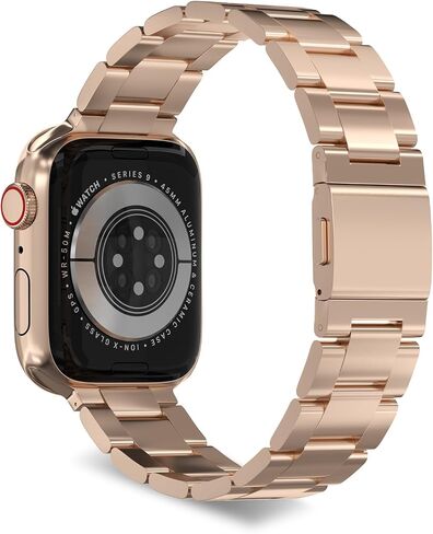 حزام معدني لساعة Apple - لا حاجة لأي أداة - حزام من الفولاذ المقاوم للصدأ لساعة Apple - حزام مغناطيسي iWatch لسلسلة Ultra/Ultra2 10/9/8/7/6/5/4/SE لـ iWatch 49 مم 46 مم 45 مم 44 مم 42 مم 41 مم 40 مم. in Saudi Arabia