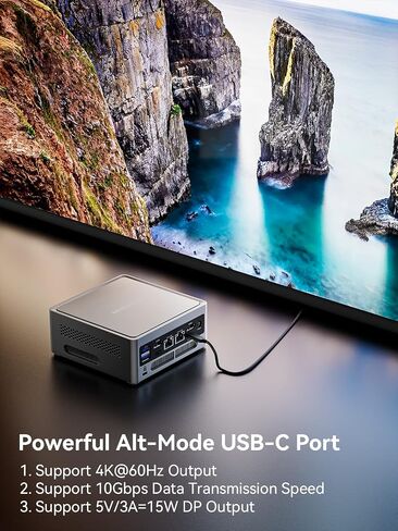 MINISFORUM NAB6 Lite Mini PC Core i5-12600H(12C/16T، حتى 4.5 جيجاهرتز) كمبيوتر صغير 16 جيجابايت رام + 512 جيجابايت SSD، 2xHDMI + 2xUSB-C مخرجات 4K@60 هرتز، 2x2.5G LAN، 4xUSB3.2، Intel Iris Xe Graphics كمبيوتر سطح المكتب in Kuwait