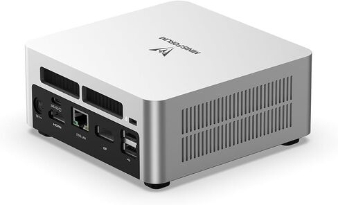 MINISFORUM NAB6 Lite Mini PC Core i5-12600H(12C/16T، حتى 4.5 جيجاهرتز) كمبيوتر صغير 16 جيجابايت رام + 512 جيجابايت SSD، 2xHDMI + 2xUSB-C مخرجات 4K@60 هرتز، 2x2.5G LAN، 4xUSB3.2، Intel Iris Xe Graphics كمبيوتر سطح المكتب in Kuwait