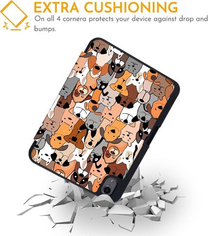 Hi Space for iPad Mini 6 Case 2021 8.3 inch with Pencil Holder, Leopard Cheetah Trifold Stand Protective Shockproof for iPad Mini 6th Generation Cover Auto Sleep Wake for A2567 A2568 A2569 in Saudi Arabia