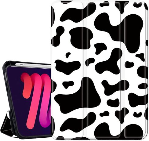 Hi Space for iPad Mini 6 Case 2021 8.3 inch with Pencil Holder, Leopard Cheetah Trifold Stand Protective Shockproof for iPad Mini 6th Generation Cover Auto Sleep Wake for A2567 A2568 A2569 in Saudi Arabia