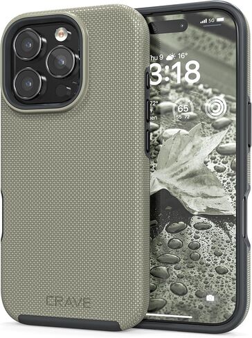 Crave Dual Guard متوافق مع حافظة iPhone 16 Pro، متوافقة مع حافظة MagSafe المزدوجة المقاومة للصدمات لهاتف Apple iPhone 16 Pro (6.3") - رملي in Kuwait