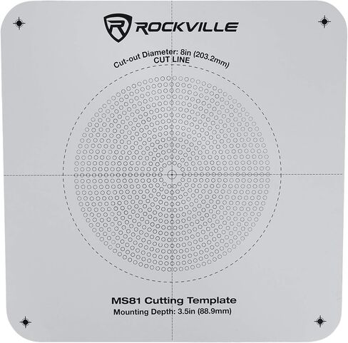 Rockville 2 MC80 Metal 8 "70 فولت خلفية تجارية 70 فولت PA مكبرات صوت السقف in Saudi Arabia