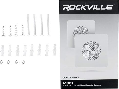 Rockville 2 MC80 Metal 8 "70 فولت خلفية تجارية 70 فولت PA مكبرات صوت السقف in Saudi Arabia